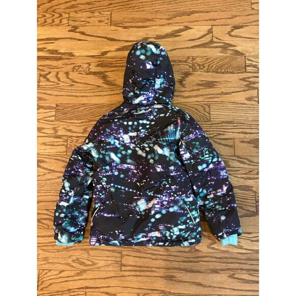 ZeroXposur Ski Snow Jacket M 10/12 Hooded Insulated Weather Resistant Galaxy - Picture 2 of 5